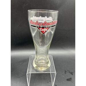 Harley Davidson New York Cafe - Tall Pilsner Beer Glass - Souvenir Barware